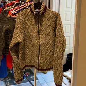 Zip up cardigan polo grey